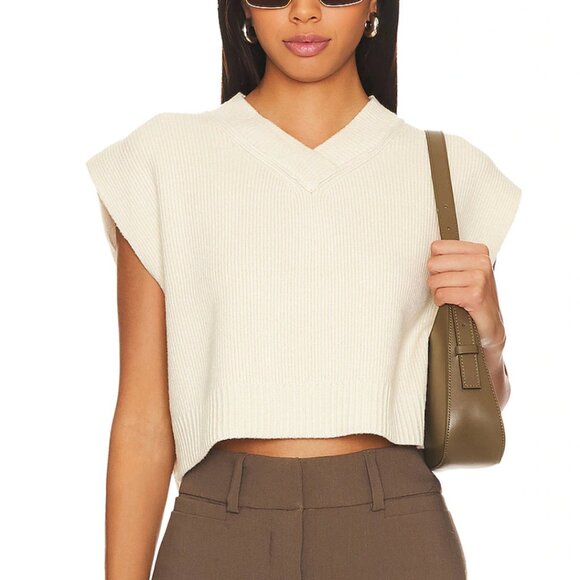 Free People Easy Street Vest – Cream – Size M – Gently Worn - Picture 1 of 4